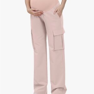 NWT! Women's Pink Cargo Maternity Pants
